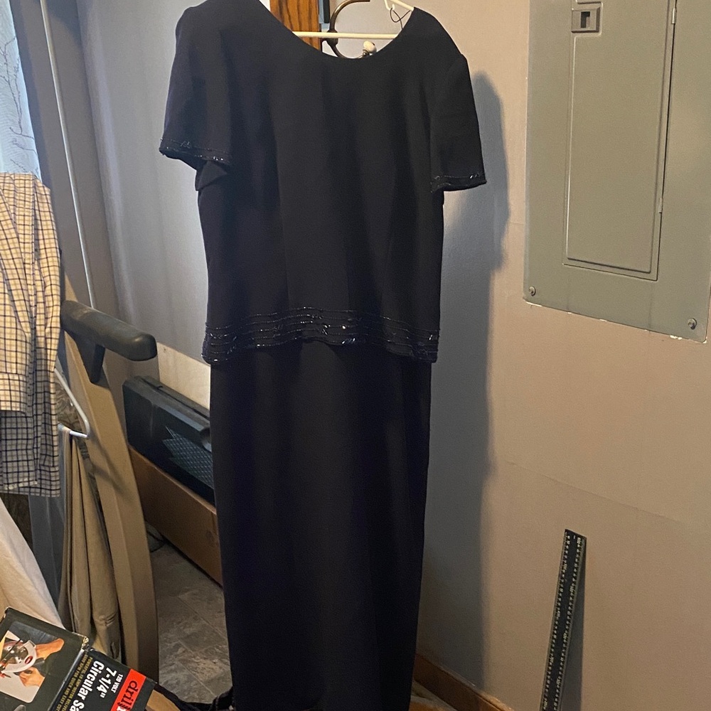 Talbots Navy blue Dress with Sequin Detail